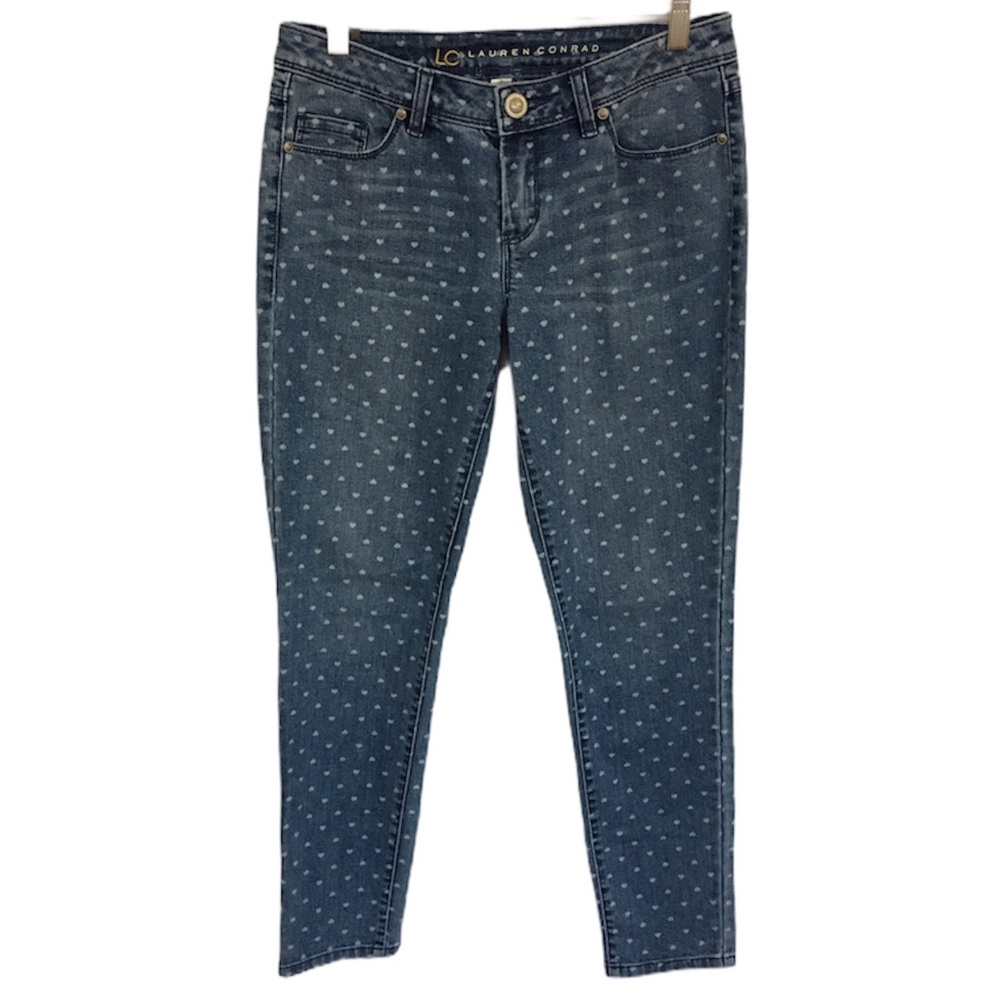 💖 LC LaurenConrad heart skinny jeans size 6